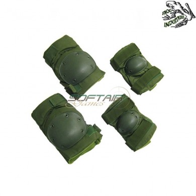 Set Tactical Knee/elbow Pad Green Frog Industries (fi-jq02v)