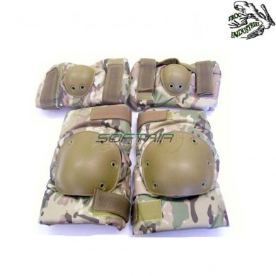 Set Ginocchiere/gomitiere Tactical Multicam Frog Industries (fi-jq02mul)