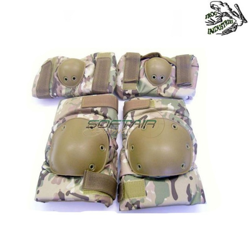 Set Ginocchiere/gomitiere Tactical Multicam Frog Industries (fi-jq02mul)
