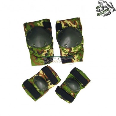 Set Tactical Knee/elbow Pad Italian Camo Frog Industries (fi-jq02tc)