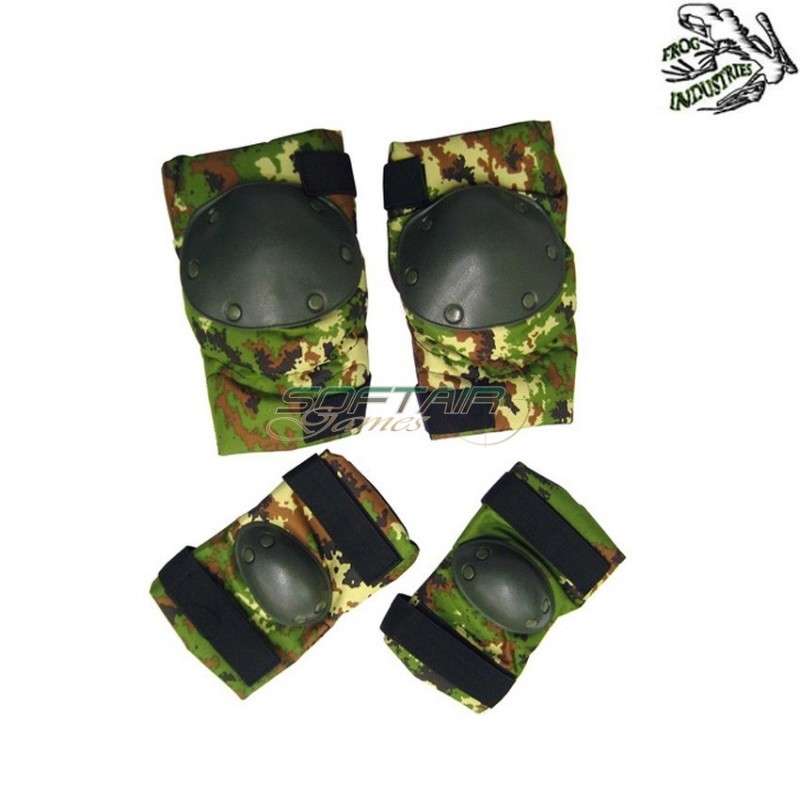 Set Ginocchiere/gomitiere Tactical Vegetato Frog Industries (fi-jq02tc)