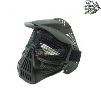 Protection Mask Complete Cross Black Mesh Frog Industries (fi-c007b)