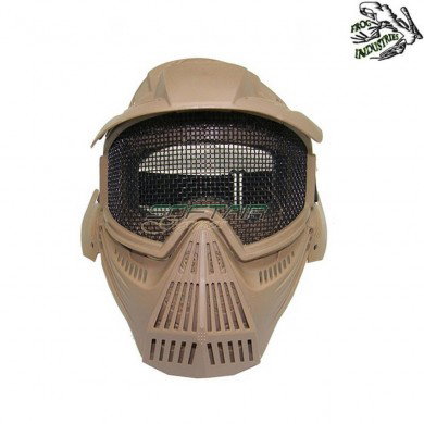 Maschera Di Protezione Cross Completa Rete Tan Frog Industries (fi-c007t)
