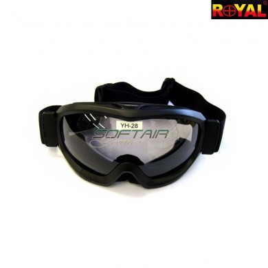 Maschera Tattica A Lente Smoke Type F Royal (yh28)
