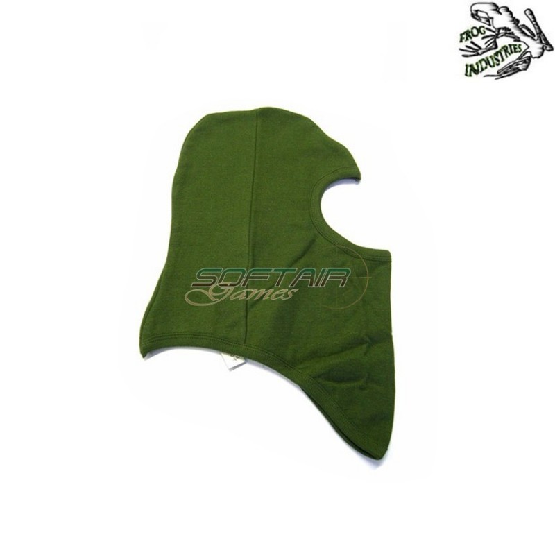 Balaclava 1 Hole Green In Cotton Frog Industries (fi-dg07v)