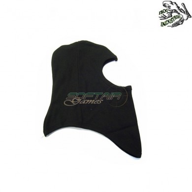 Passamontagna 1 Foro Black In Cotone Frog Industries (fi-dg07b)