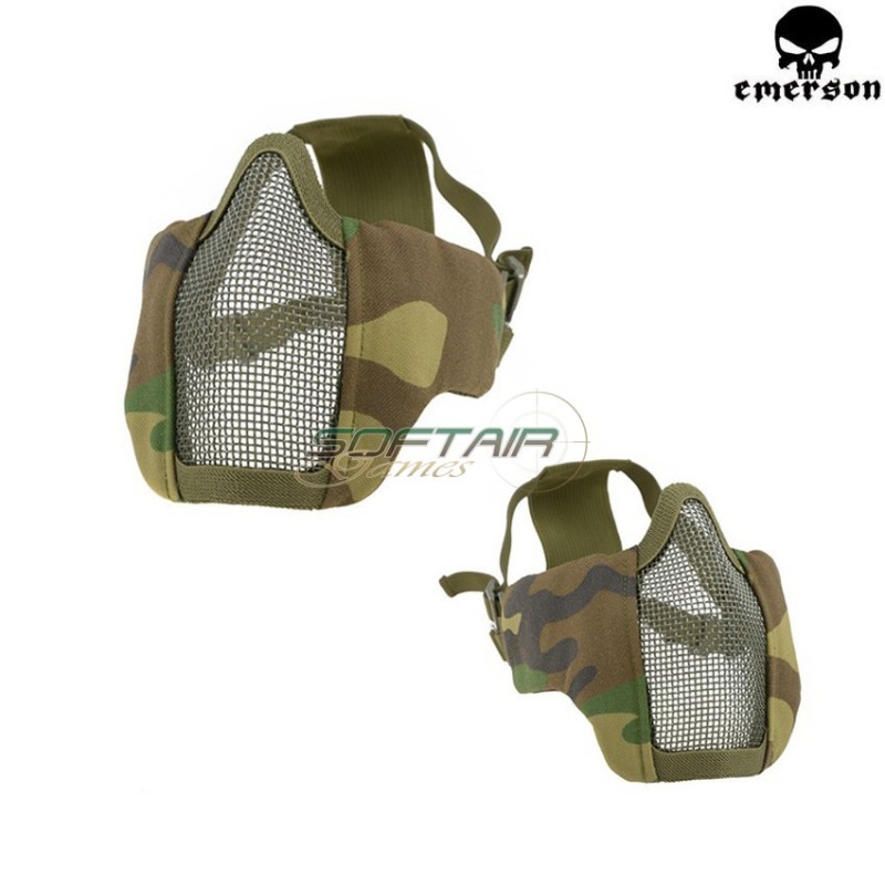 Pdw Maschera Mezzo Viso A Rete Woodland Emerson (em6644wd)