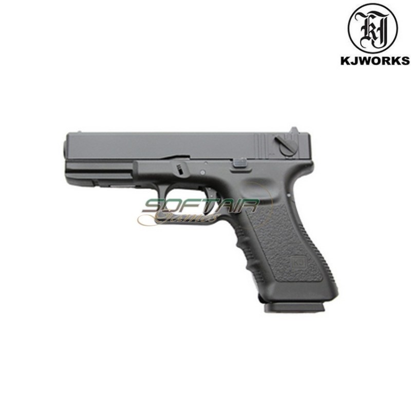Gas Pistol Blowback Glock 18 Black Kp-18-ms Kjworks (kjw-450009)