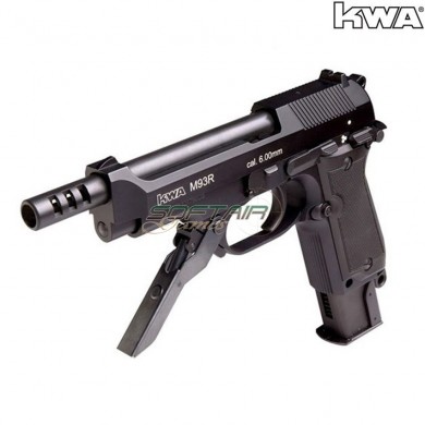Gas Pistol M93r Ii Ns2 Black Full Metal Kwa (kwa-211477)