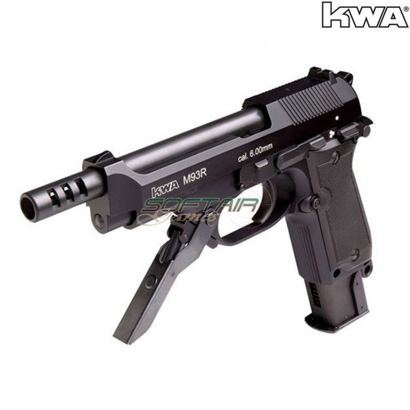 Pistola A Gas M93r Ii Ns2 Black Full Metal Kwa (kwa-211477)