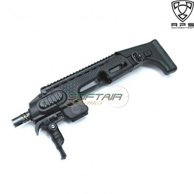 Caribe Action Combat Per Serie Glock 17/18 Black Aps (aps-sa011b)