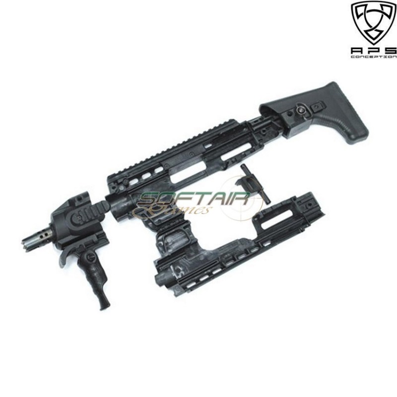 Caribe Action Combat For Series Glock 17/18 Black Aps (aps-sa011b)