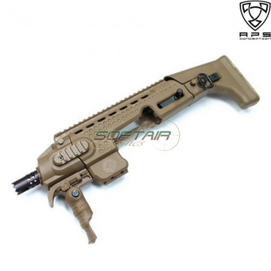 Caribe Action Combat For Series Glock 17/18 Dark Earth Aps (aps-sa011d)