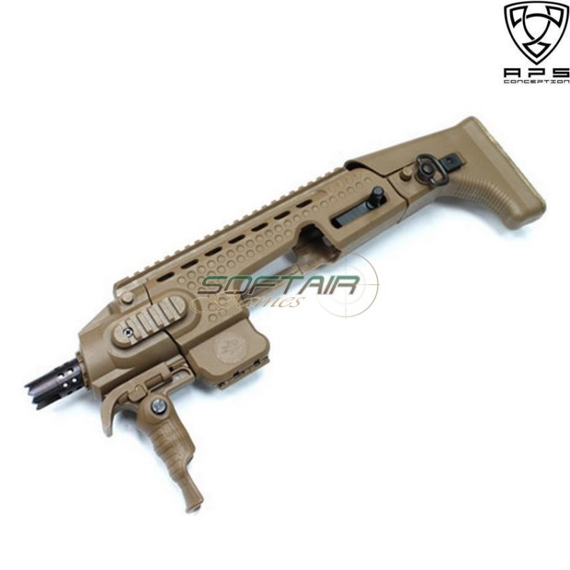 Caribe Action Combat For Series Glock 17/18 Dark Earth Aps (aps-sa011d)