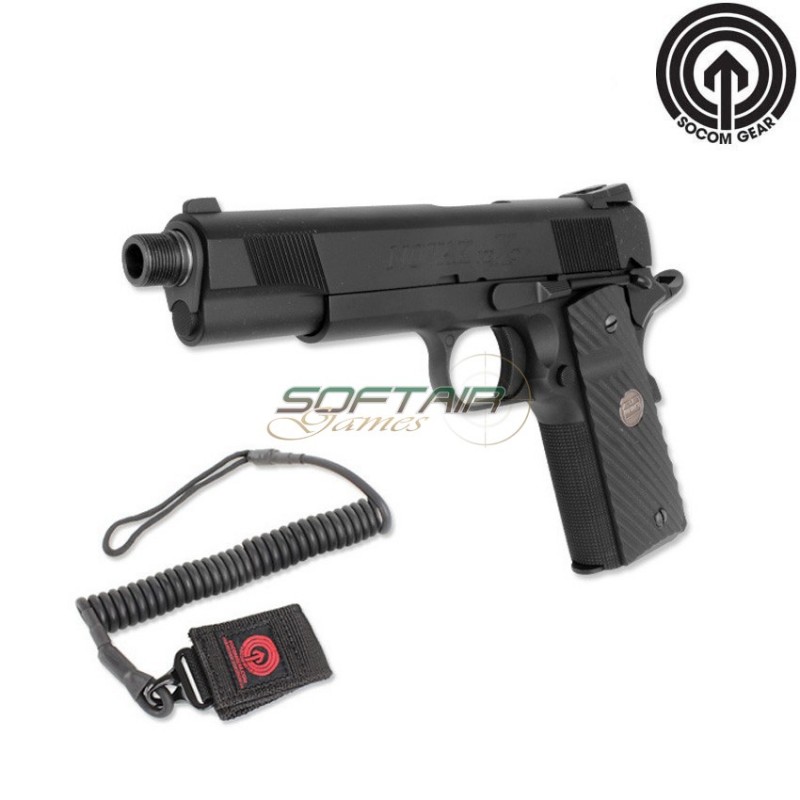 Gas Gbb Pistol Novak Next Black 1911 W/hhs Lanyard Socom Gear (bu-nn-bk)