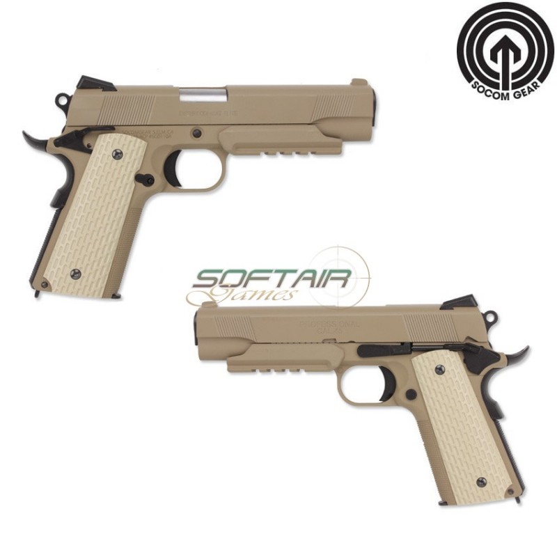 Gas Gbb Pistol Meu Desert Combat 1911 W/hhs Lanyard Socom Gear (bu-desert1911)