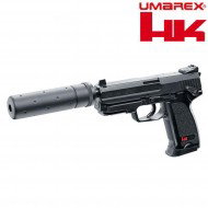 Electric Pistol H&k Usp Black With Silencer Umarex (um-2.5976)