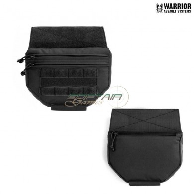 Tasca Drop Down Velcro Utility Black Warrior Assault Systems (w-eo-ddvup-blk)