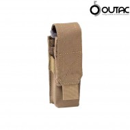 Tasca Singola Caricatore Pistola 9mm Coyote Tan Outac (ot-pm01-ct)
