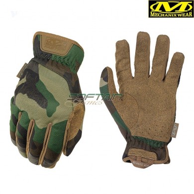 Gloves Fast Fit New Version Camo Woodland Mechanix (mx-fftab-77-cw)