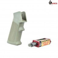 Realistic Serie Combo Set Impugnatura Tan Slim + Motore Aeg Albero Lungo Slim Super High Torque Ares (ar-pgm4-t)
