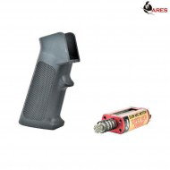 Realistic Series Combo Set Motor Grip Black Slim + Motor Aeg Long Type Slim Super High Torque Ares (ar-pgm4-b)