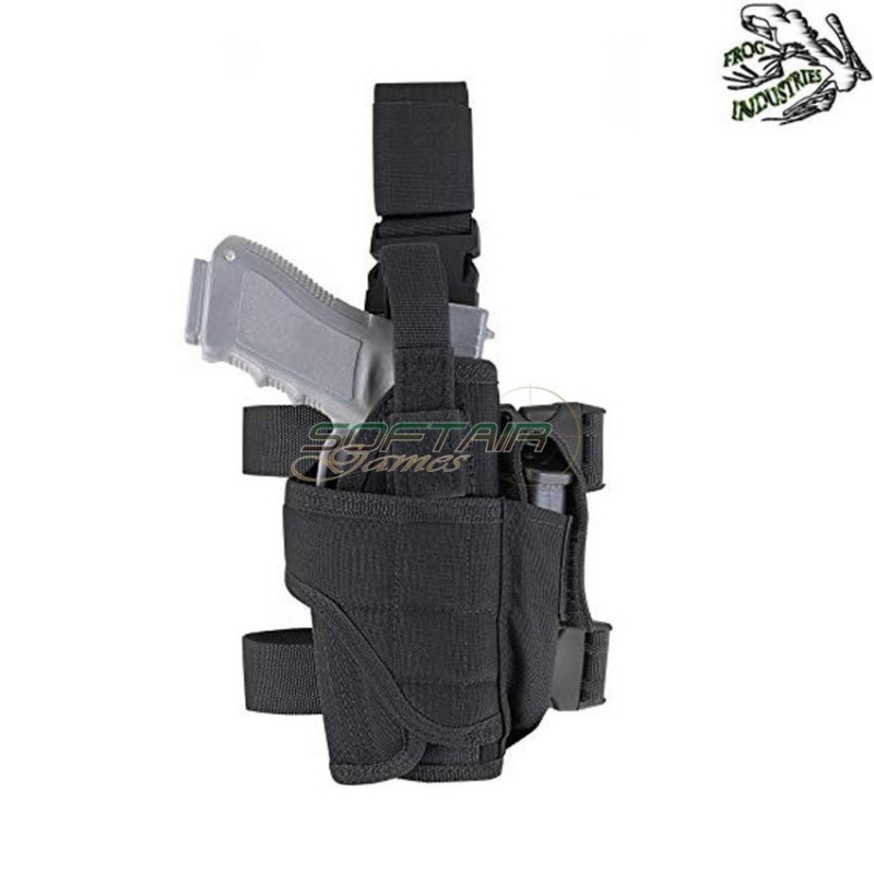 Fondina Cosciale Black Tornado Per Mano Destra Universale Frog Industries® (fi-000227-bk)