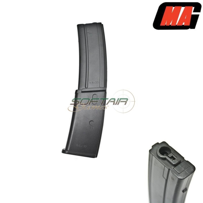 Caricatore Monofilare Black 100bb Polimero Per Mp7 Aeg Mag (mag-005b-1)
