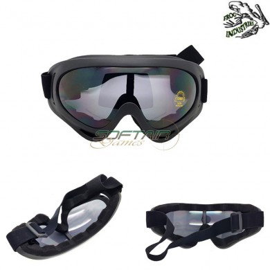 Maschera Black Smokey Lente Con Extra Padding Frog Industries® (fi-611225)