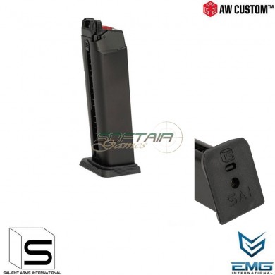 Gas Magazine 25bb Black For Pistol Emg Sai Blu Armorer Works (aw-sai-310596)
