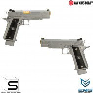 Gas Pistol Hi-capa 5.1 Silver & Gold Barrel Gbb Emg Salient Arms Armorer Works (aw-sai-110659)