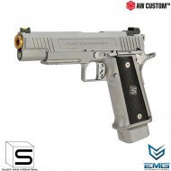 Gas Pistol Hi-capa 5.1 Silver & Gold Barrel Gbb Emg Salient Arms Armorer Works (aw-sai-110659)