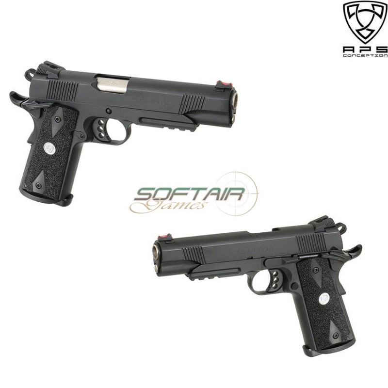 Gas Pistol Gladiator Ag Marcux 1911 Blowback Aps (aps-110574)