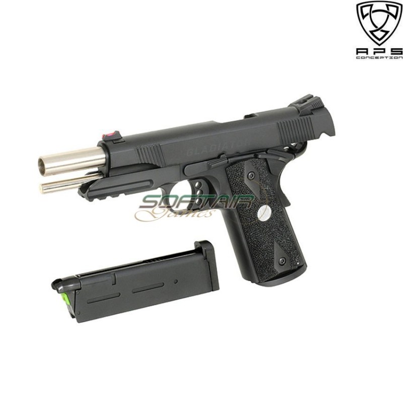 Gas Pistol Gladiator Ag Marcux 1911 Blowback Aps (aps-110574)