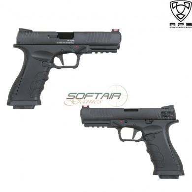 Pistola A Gas Shark Full Auto Black Blowback Aps (aps-110658)