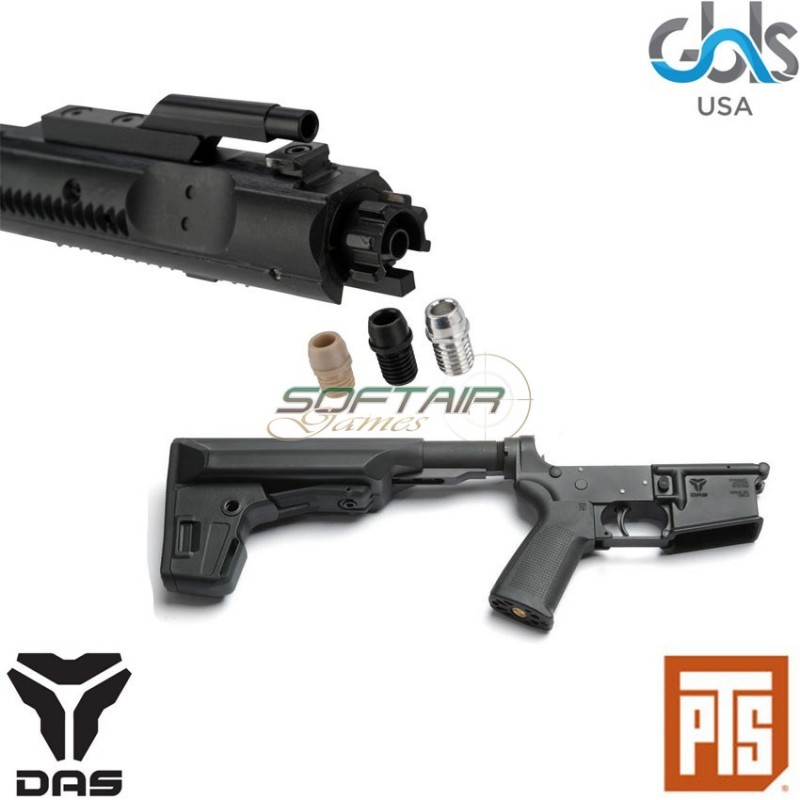 Electric Rifle Ptw Blowback W/recoil M4 Das Gdr-15 Black Gbls (gbls-das-gdr-15-bk)