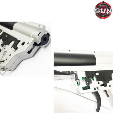 Gearbox Completo C/centralina Mosfet 8mm Ver.2 Qd M4/m16 Front Version Gun Five (gf-m290)