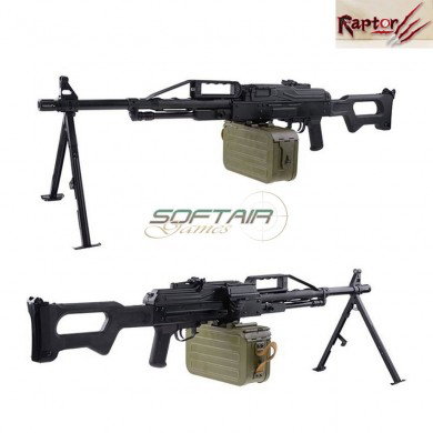 Electric Machine Gun Pkp Full Metal Black Raptor (rpt-pkp-aeg)
