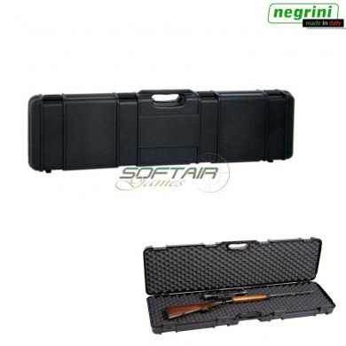 Valigia Rigida Push & Pull Per Fucile Nera Cm 117x29x12 Negrini (1640c-isy-bk)