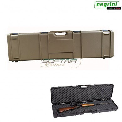 Valigia Rigida Push & Pull Per Fucile Dark Earth Cm 117x29x12 Negrini (1640c-isy-de)