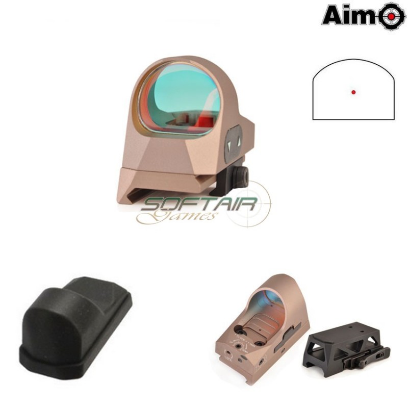 Red Dot 1x25 Mini Reflex Type Dark Earth Aim-o (ao6002-de)