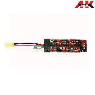 Nimh Battery Mini Tamiya Connector 8.4v X 1200mah Mini Type A&k (aek-21)