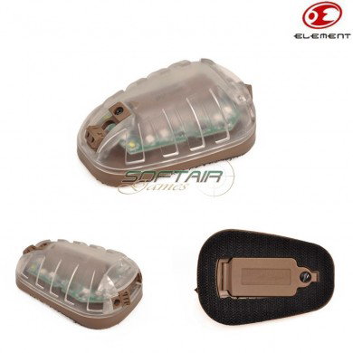 Signaling Light Hel-star 6 Style Base Tan W/green Light Element (el-ex433tg)
