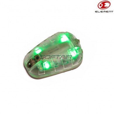 Signaling Light Hel-star 6 Style Base Tan W/green Light Element (el-ex433tg)