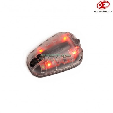 Signaling Light Hel-star 6 Style Base Black W/red Light Element (el-ex433br)