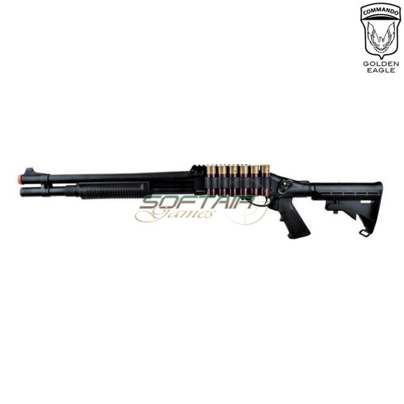 Gas Shotgun M870 Type 3 Black Golden Eagle (ge-m870tl)