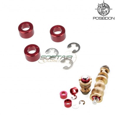 Set 3 Pieces Turbo Valve Gbb Magazine Output Valve Shim Tm/we Poseidon (pi-002)