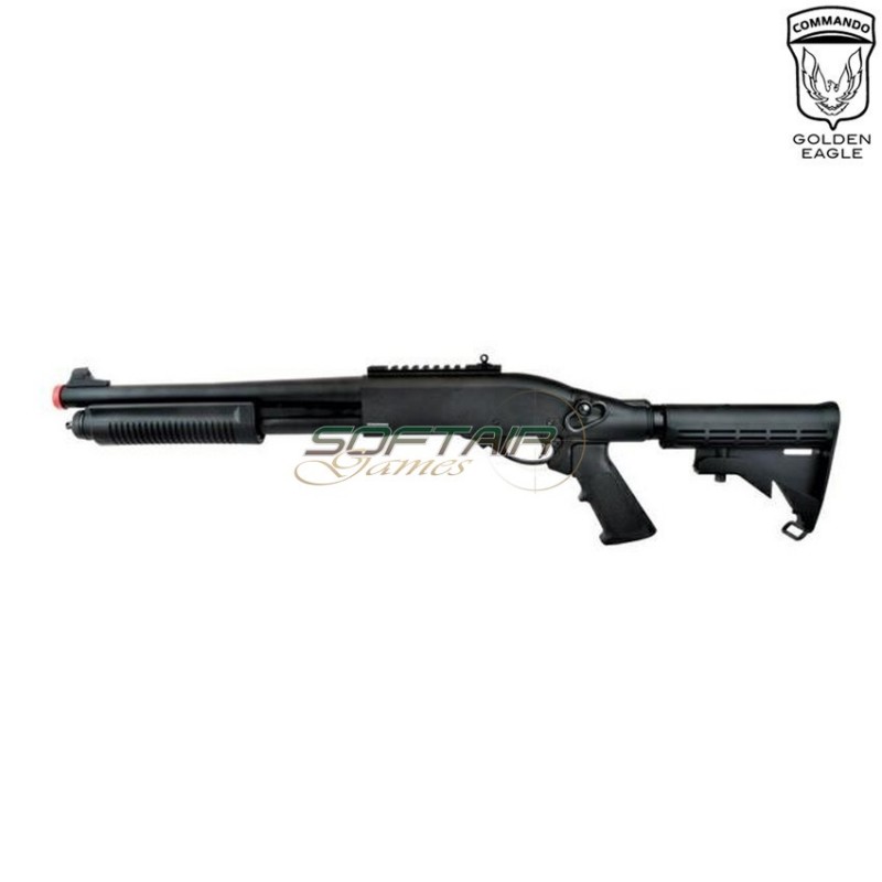 Gas Shotgun M870 Type 4 Black Golden Eagle (ge-m870tm)