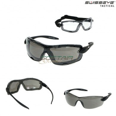 Occhiali Detection Rubber Black Lente Smoke & Clear Swiss Eye® (se-40341)