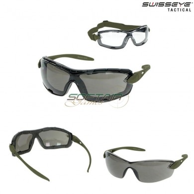 Occhiali Detection Rubber Olive Lente Smoke & Clear Swiss Eye® (se-40343)